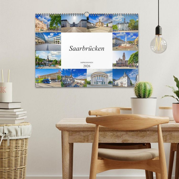 Produktbild: Saarbr&uuml;cken Impressionen (Wandkalender 2026 DIN A3 quer), CALVENDO Monatskalender