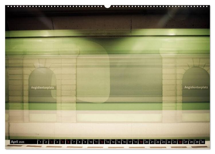 Produktbild: U-Bahn-Stationen Hannover (Wandkalender 2026 DIN A2 quer), CALVENDO Monatskalender