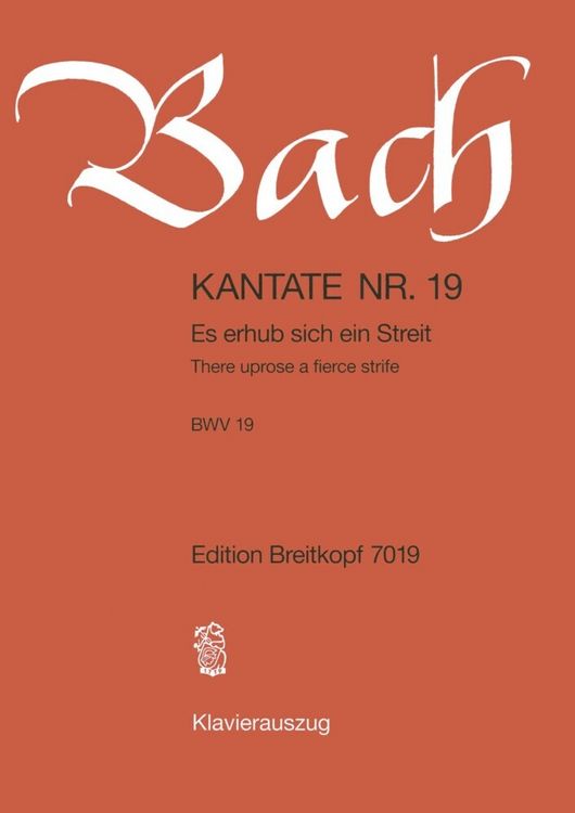 Produktbild: Kantate Nr. 207a, Klavierauszug