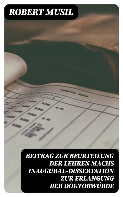 Produktbild: Beitrag zur Beurteilung der Lehren Machs Inaugural-Dissertation zur Erlangung der Doktorw&uuml;rde