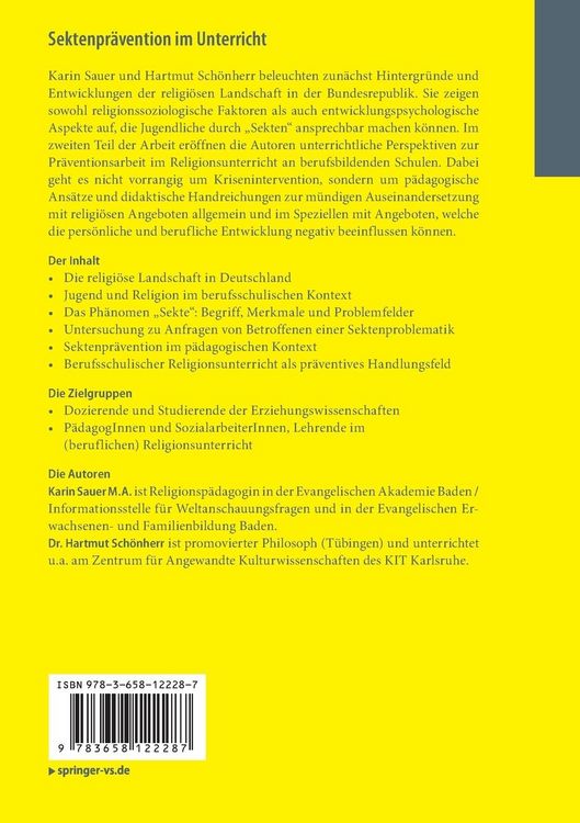 Produktbild: Sektenpr&auml;vention im Unterricht
