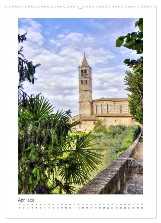 Produktbild: Assisi - Die Stadt zweier gro&szlig;er Heiliger (Wandkalender 2026 DIN A2 hoch), CALVENDO Monatskalender