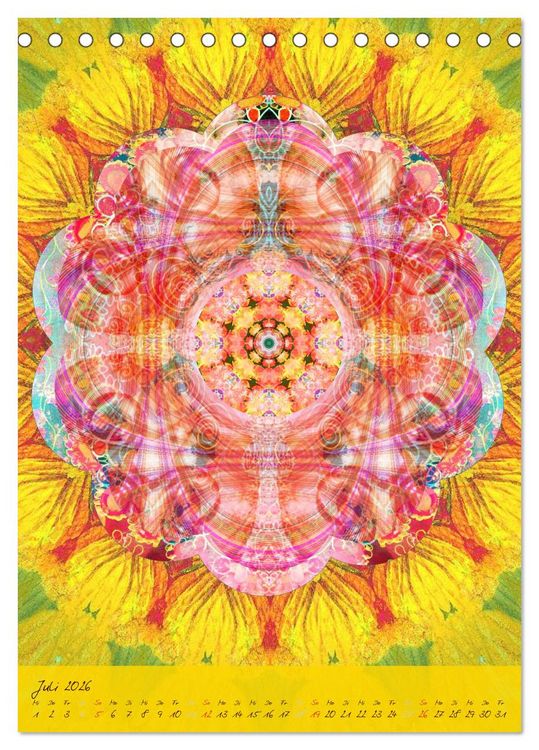 Produktbild: FLORALE MANDALAS (Tischkalender 2026 DIN A5 hoch), CALVENDO Monatskalender