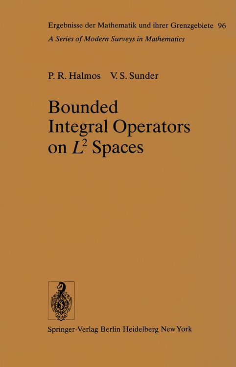 Produktbild: Bounded Integral Operators on L 2 Spaces