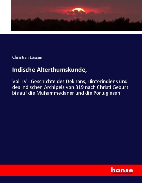 Produktbild: Indische Alterthumskunde,