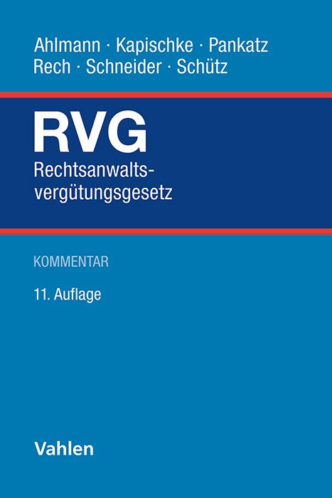 Produktbild: Rechtsanwaltsverg&uuml;tungsgesetz. RVG