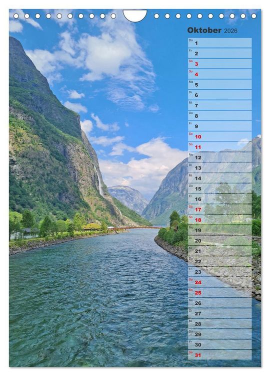 Produktbild: Skandinavien entdecken - Von Schweden nach Norwegen mit dem Wohnmobil (Wandkalender 2026 DIN A4 hoch), CALVENDO Monatskalender