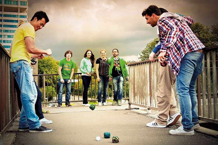 Produktbild: Crossboccia&reg; Familypack Pro 4x3er Set f&uuml;r 4 Spieler Race Arrows