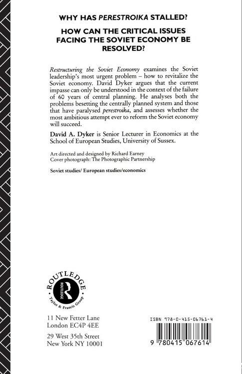 Produktbild: Restructuring the Soviet Economy