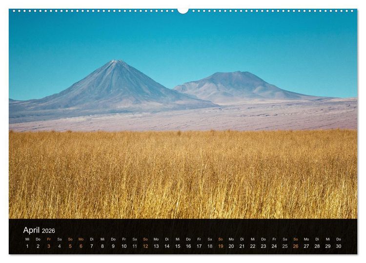Produktbild: Atacama: Die W&uuml;ste im Norden Chiles (hochwertiger Premium Wandkalender 2026 DIN A2 quer), Kunstdruck in Hochglanz