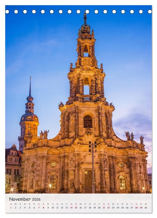 Produktbild: Dresden - Bilder aus Elbflorenz (Tischkalender 2026 DIN A5 hoch), CALVENDO Monatskalender