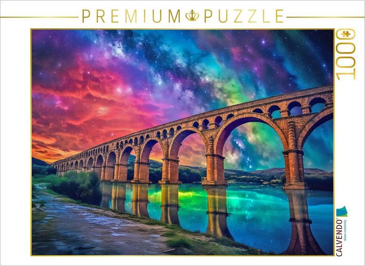 Produktbild: CALVENDO Puzzle Pont Du Gard Br&uuml;cke, Frankreich | 1000 Teile Lege-Gr&ouml;&szlig;e 64x48cm Foto-Puzzle f&uuml;r gl&uuml;ckliche Stunden