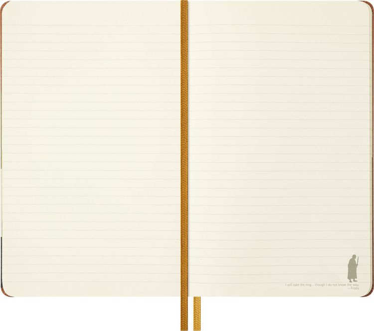 Produktbild: Moleskine Der Herr der Ringe Notizbuch Frodo Sam limitierte Ausgabe, L/A5, liniert, fester Einband