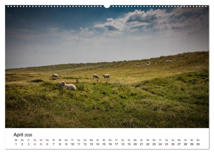 Produktbild: Ein Sommer auf Sylt (hochwertiger Premium Wandkalender 2026 DIN A2 quer), Kunstdruck in Hochglanz
