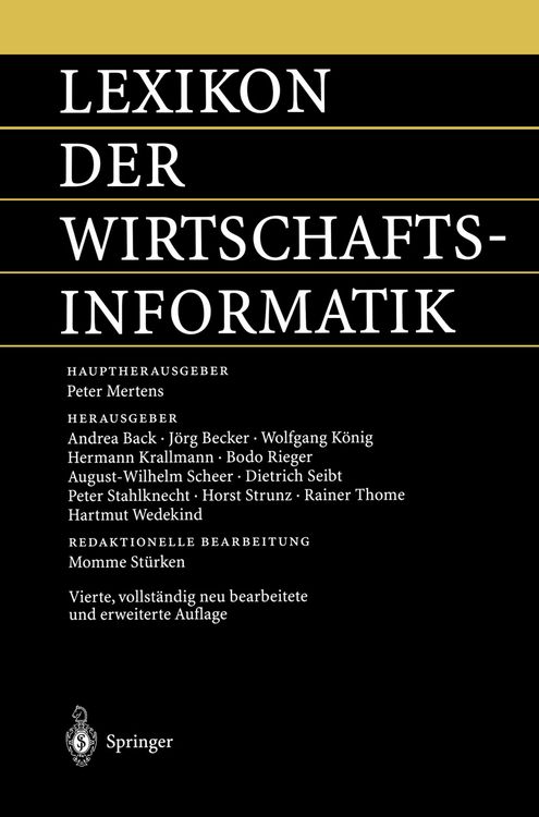 Produktbild: Lexikon der Wirtschaftsinformatik