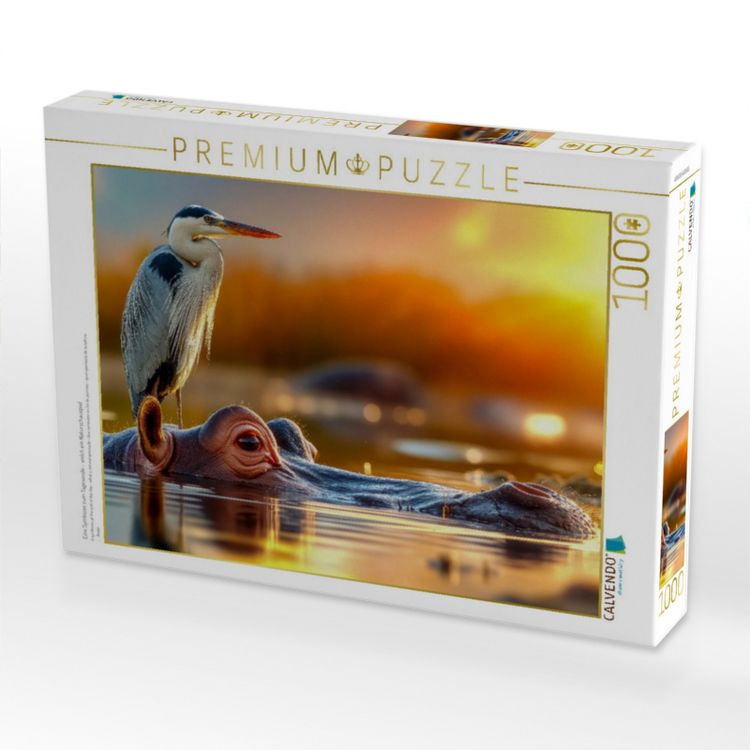 Produktbild: CALVENDO Puzzle Eine Symbiose zum Tagesende - welch ein Naturschauspiel | 1000 Teile Lege-Gr&ouml;&szlig;e 64x48cm Foto-Puzzle f&uuml;r gl&uuml;ckliche Stunden