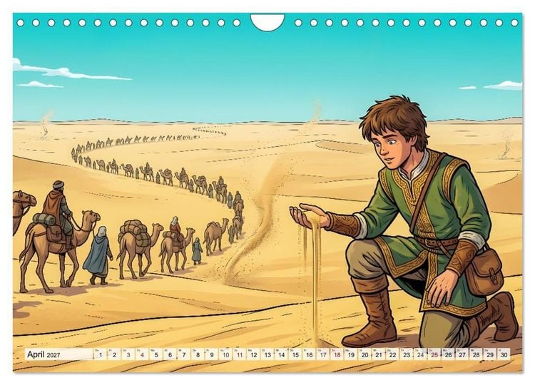 Produktbild: Marco Polo - Die gro&szlig;e Reise nach Osten (Wandkalender 2027 DIN A4 quer), CALVENDO Monatskalender