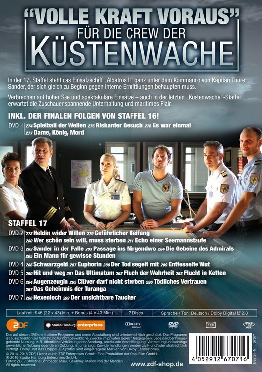 Produktbild: K&uuml;stenwache - Staffel 17 [7 DVDs]