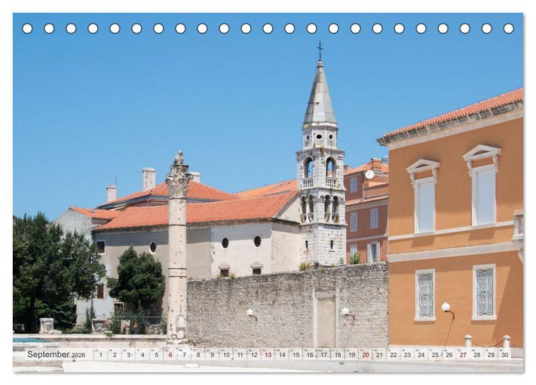 Produktbild: Zadar - R&ouml;mische Metropole in Kroatien (Tischkalender 2026 DIN A5 quer), CALVENDO Monatskalender