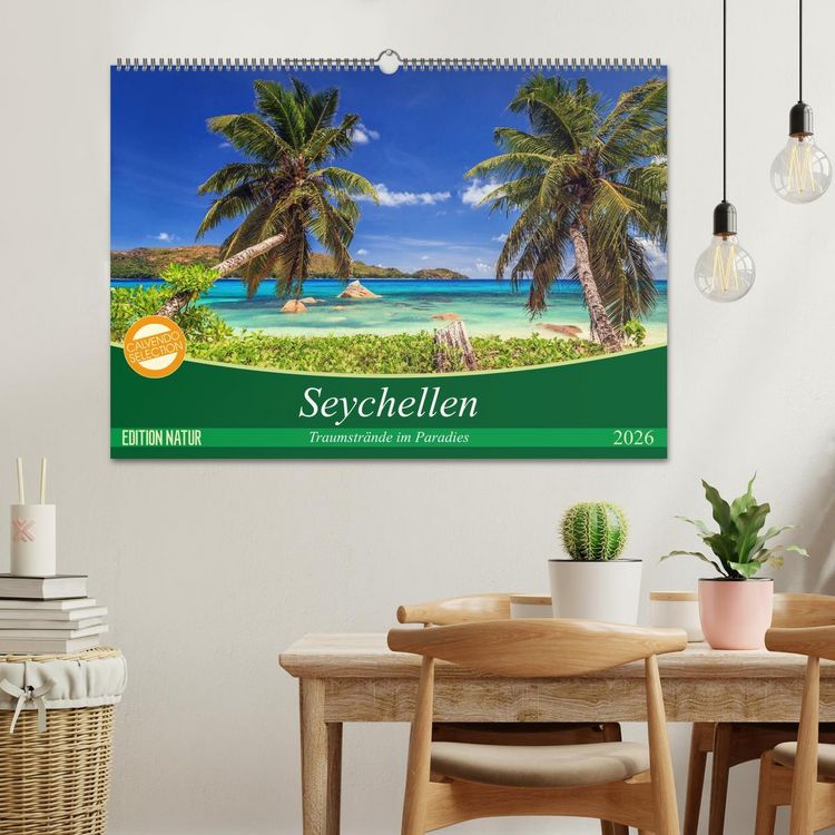 Produktbild: Seychellen &ndash; Traumstr&auml;nde im Paradies (Wandkalender 2026 DIN A2 quer), CALVENDO Monatskalender