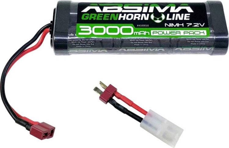 Produktbild: Absima Modellbau-Akkupack (NiMh) 7.2 V 3000 mAh Zellen-Zahl: 6 Hardcase T-Buchse, Tamiya-Buchse