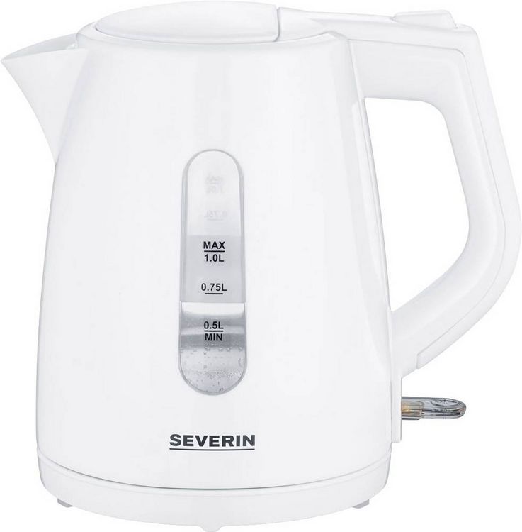 Produktbild: Severin WK 3411 Wasserkocher Wei&szlig; Fassungsverm&ouml;gen: 1l