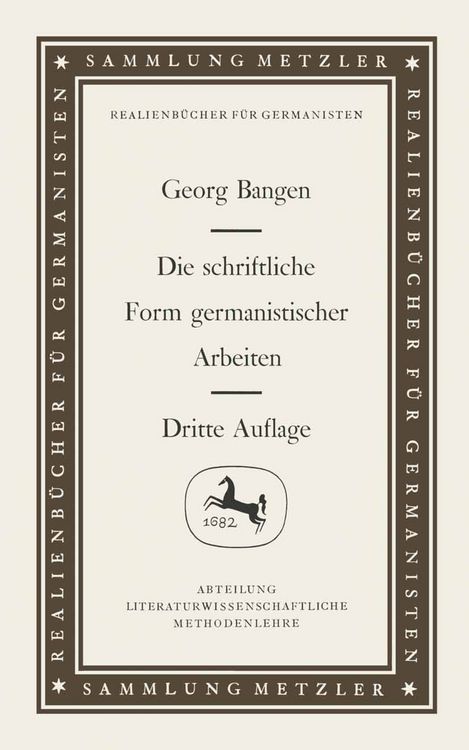 Produktbild: Die schriftliche Form germanistischer Arbeiten