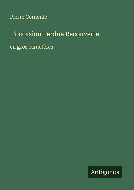 Produktbild: L'occasion Perdue Recouverte