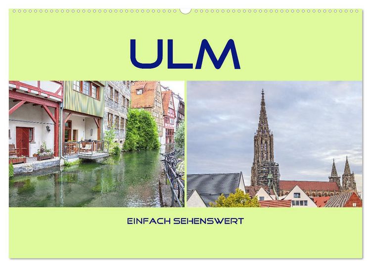 Produktbild: Ulm - einfach sehenswert (Wandkalender 2026 DIN A2 quer), CALVENDO Monatskalender