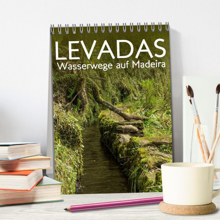 Produktbild: Levadas - Wasserwege auf Madeira (Tischkalender 2026 DIN A5 hoch), CALVENDO Monatskalender