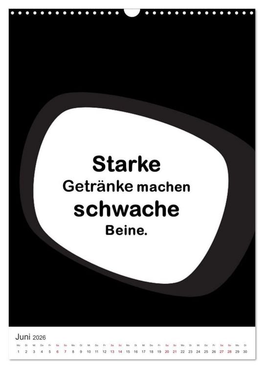 Produktbild: SPRUCH-Beutel voller Spr&uuml;che rund ums TRINKEN (Wandkalender 2026 DIN A3 hoch), CALVENDO Monatskalender