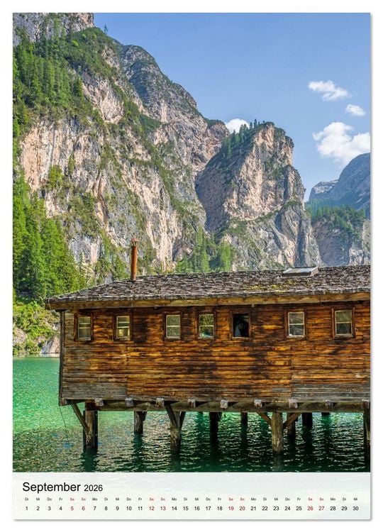 Produktbild: Pragser Wildsee - Der vielleicht sch&ouml;nste Bergsee der Dolomiten und S&uuml;dtirols (Wandkalender 2026 DIN A3 hoch), CALVENDO Monatskalender