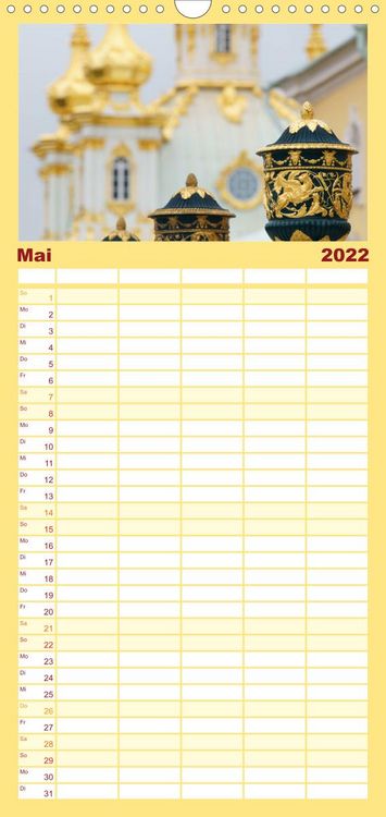 Produktbild: Familienplaner Sankt Petersburg (Wandkalender 2022 , 21 cm x 45 cm, hoch)