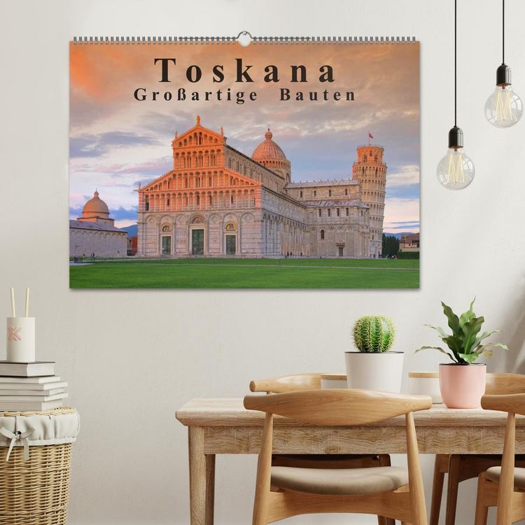 Produktbild: Toskana - Gro&szlig;arige Bauten (Wandkalender 2026 DIN A2 quer), CALVENDO Monatskalender