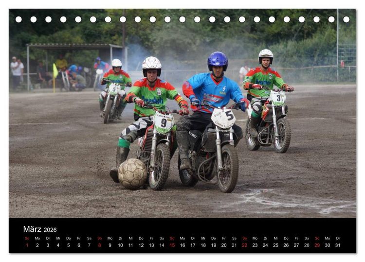 Produktbild: Motorsport: Motoball (Tischkalender 2026 DIN A5 quer), CALVENDO Monatskalender