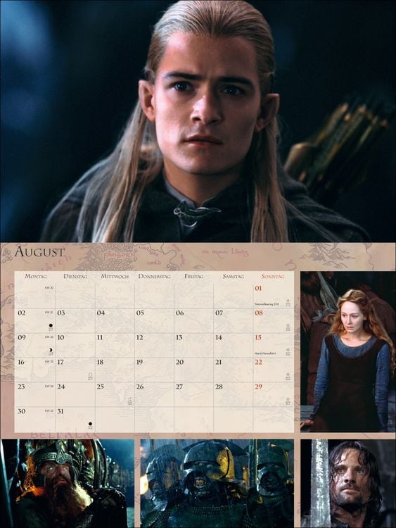 Produktbild: Der Herr der Ringe Broschur XL Kalender 2027