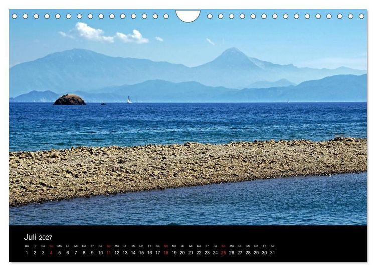 Produktbild: T&uuml;rkische Riviera - Entlang der lykischen K&uuml;ste (Wandkalender 2027 DIN A4 quer), CALVENDO Monatskalender