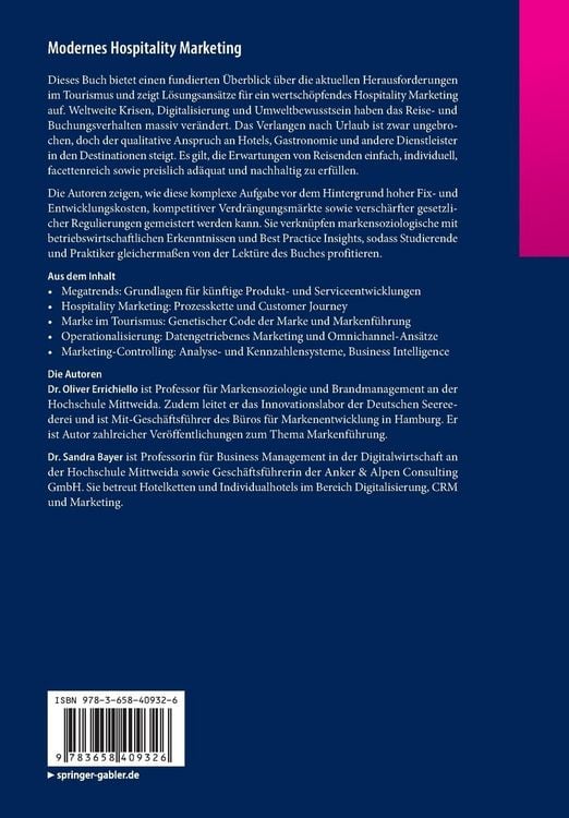 Produktbild: Modernes Hospitality Marketing