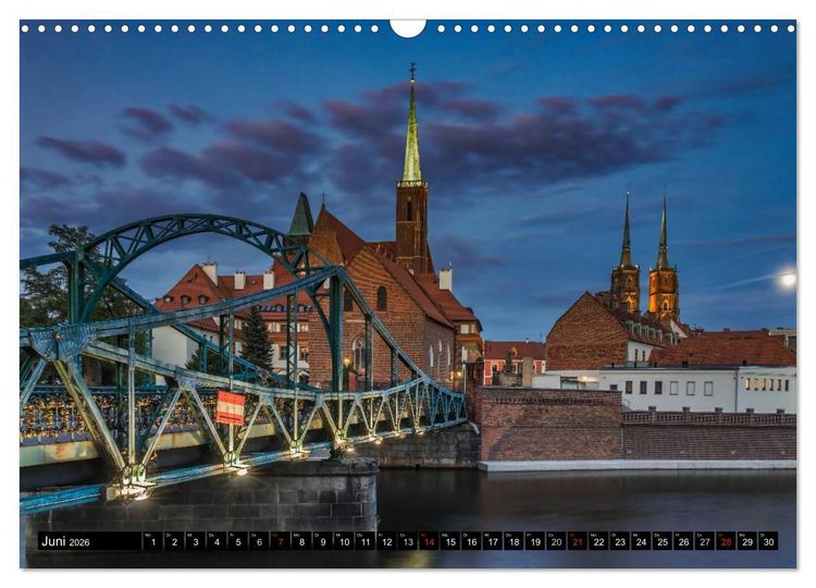 Produktbild: Ein Wochenende in Breslau (Wandkalender 2026 DIN A3 quer), CALVENDO Monatskalender