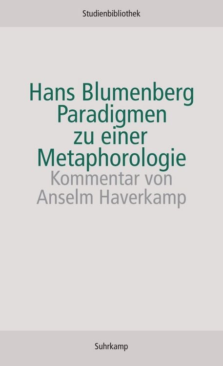 Produktbild: Paradigmen zu einer Metaphorologie