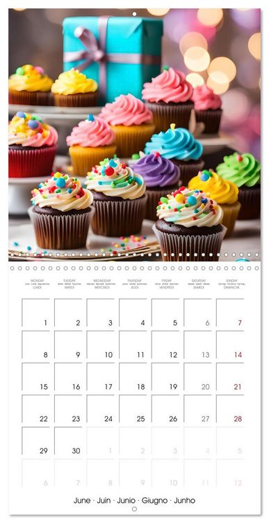 Produktbild: Birthday feelings - Your year full of AI birthdays (Wall Calendar 2026 12 &times; 12 Inch) CALVENDO 12 Month Wall Calendar