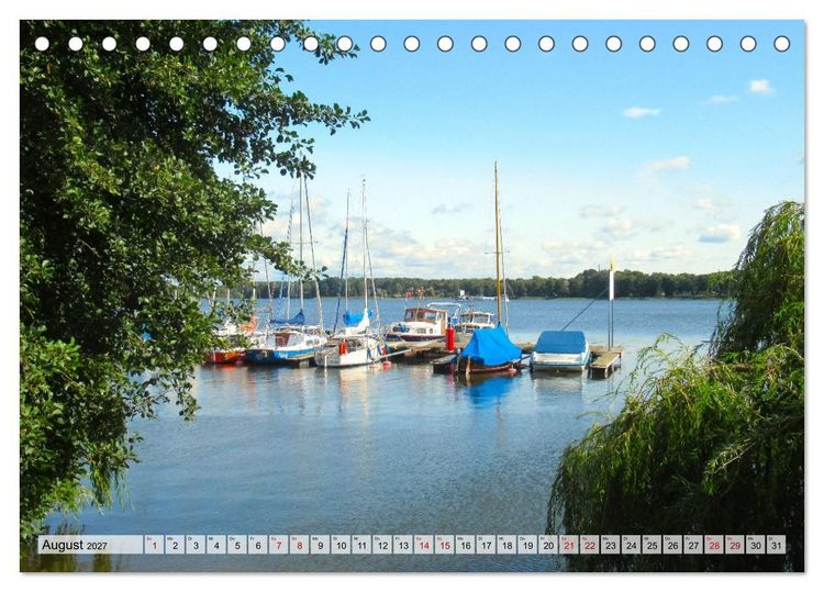 Produktbild: Erholung am See - Die sch&ouml;nsten Seen in Deutschland (Tischkalender 2027 DIN A5 quer), CALVENDO Monatskalender
