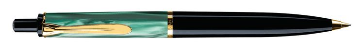 Produktbild: Pelikan Druckbleistift Classic D200, Gr&uuml;n-Marmoriert, Edelharz mit vergoldeten Zierelementen