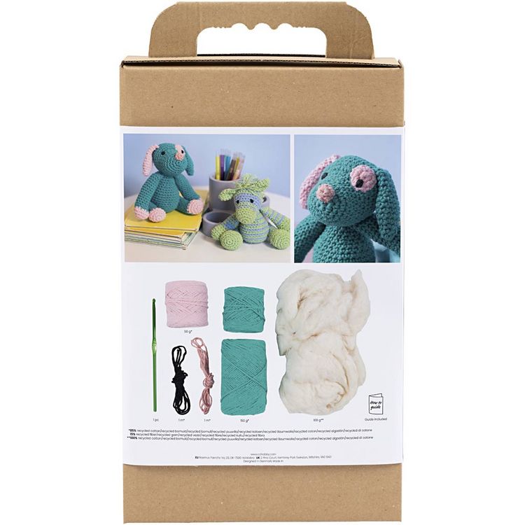 Produktbild: Creativ Company Kreativ Set Amigurumi, Welpe, Pastellpink, Dunkelt&uuml;rkis