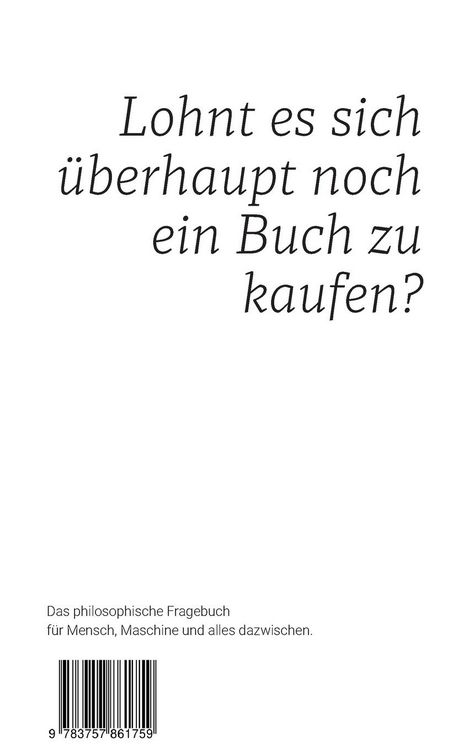Produktbild: Fragen an den Mensch von morgen