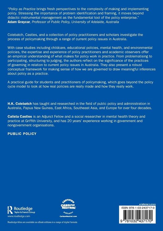 Produktbild: Policy as Practice