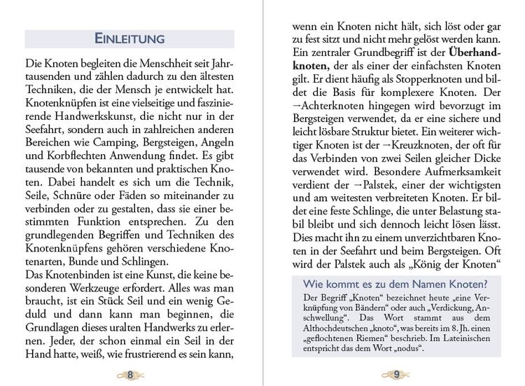 Produktbild: Das kleine Buch der Knoten, Schlaufen und Schlingen