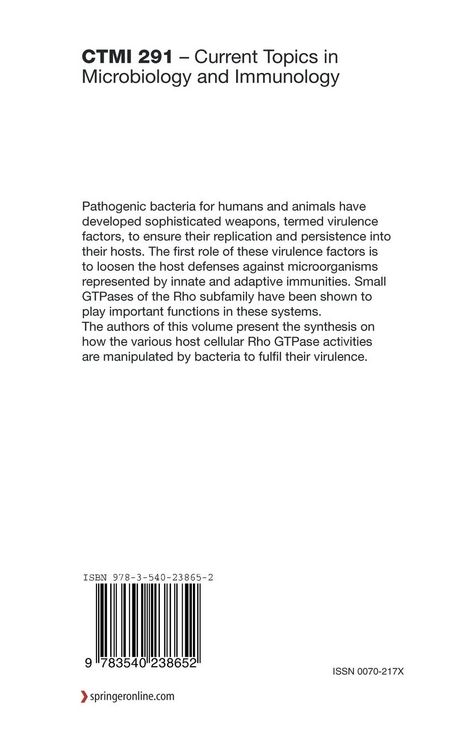 Produktbild: Bacterial Virulence Factors and Rho GTPases