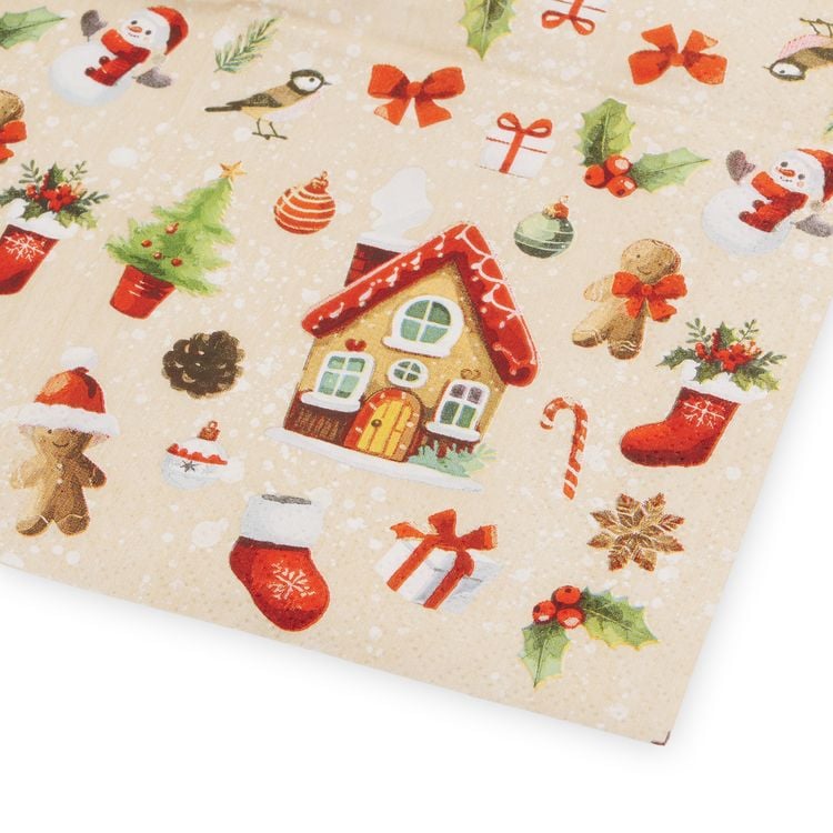 Produktbild: Serviette Nussknacker, 25x25cm