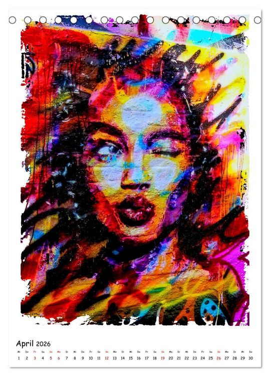 Produktbild: Street Art in Gent (Tischkalender 2026 DIN A5 hoch), CALVENDO Monatskalender